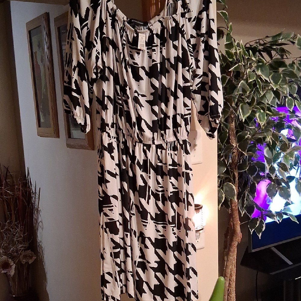 Black and White Women's Dress
